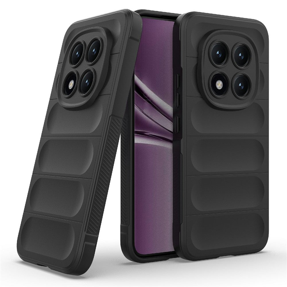 For Xiaomi Poco M8 Pro 5G / Redmi Note 15 Pro+ 5G (Global) Case Anti-Drop Soft TPU Rugged Phone Back Cover - Black