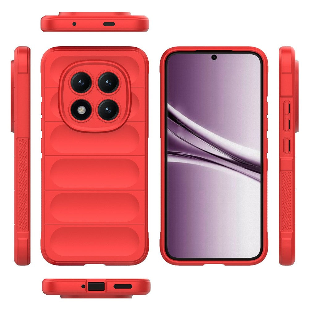For Xiaomi Poco M8 Pro 5G / Redmi Note 15 Pro+ 5G (Global) Case Anti-Drop Soft TPU Rugged Phone Back Cover - Red