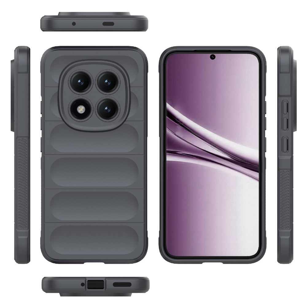 For Xiaomi Poco M8 Pro 5G / Redmi Note 15 Pro+ 5G (Global) Case Anti-Drop Soft TPU Rugged Phone Back Cover - Dark Grey