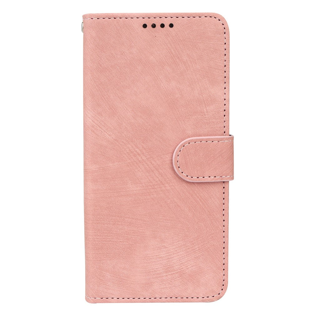 For Xiaomi Redmi Note 15 Pro 5G (Global) Case Flip Wallet Striped Texture Leather Phone Cover - Rose Gold