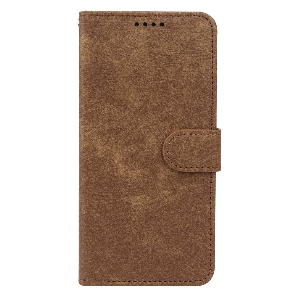 For Xiaomi Redmi Note 15 Pro 5G (Global) Case Flip Wallet Striped Texture Leather Phone Cover - Brown