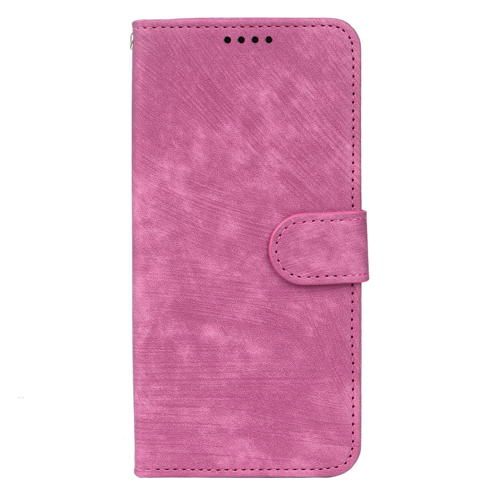 For Xiaomi Poco M8 Pro 5G / Redmi Note 15 Pro+ 5G (Global) Case Flip Wallet Striped Texture Leather Phone Cover - Rose