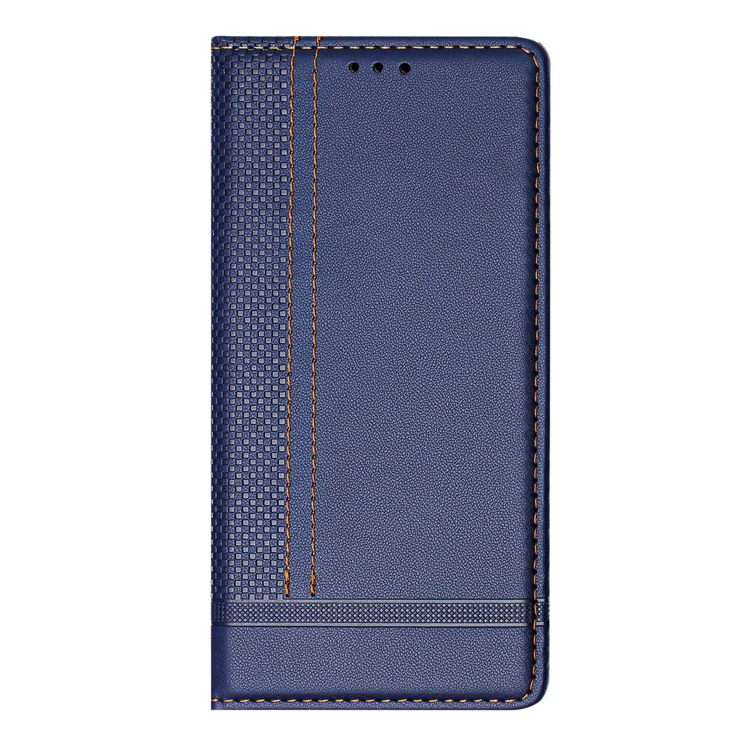 For Xiaomi Poco M8 Pro 5G / Redmi Note 15 Pro+ 5G (Global) Case L-Shaped Grid Pattern Leather Stand Phone Cover with Card Slots - Blue