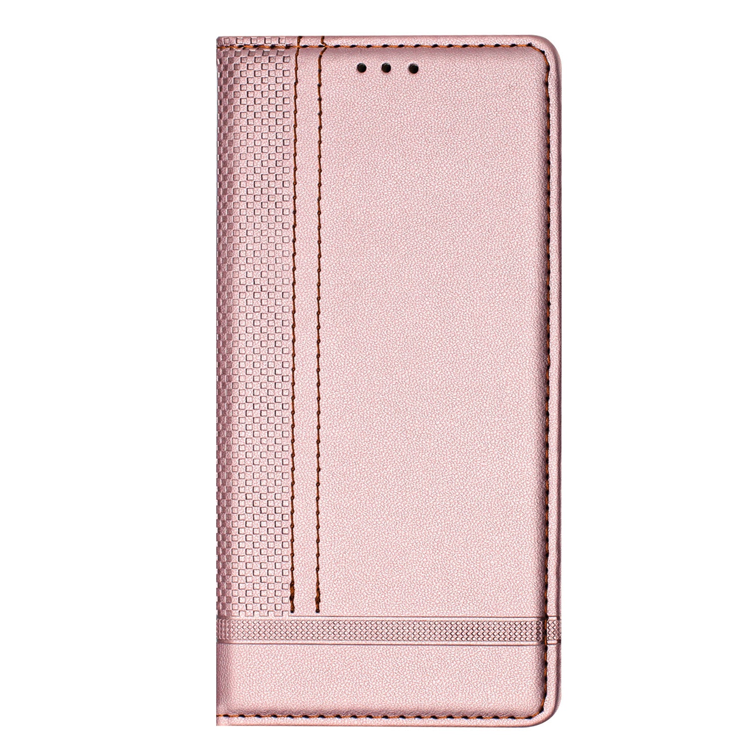 For Xiaomi Poco M8 Pro 5G / Redmi Note 15 Pro+ 5G (Global) Case L-Shaped Grid Pattern Leather Stand Phone Cover with Card Slots - Rose Gold