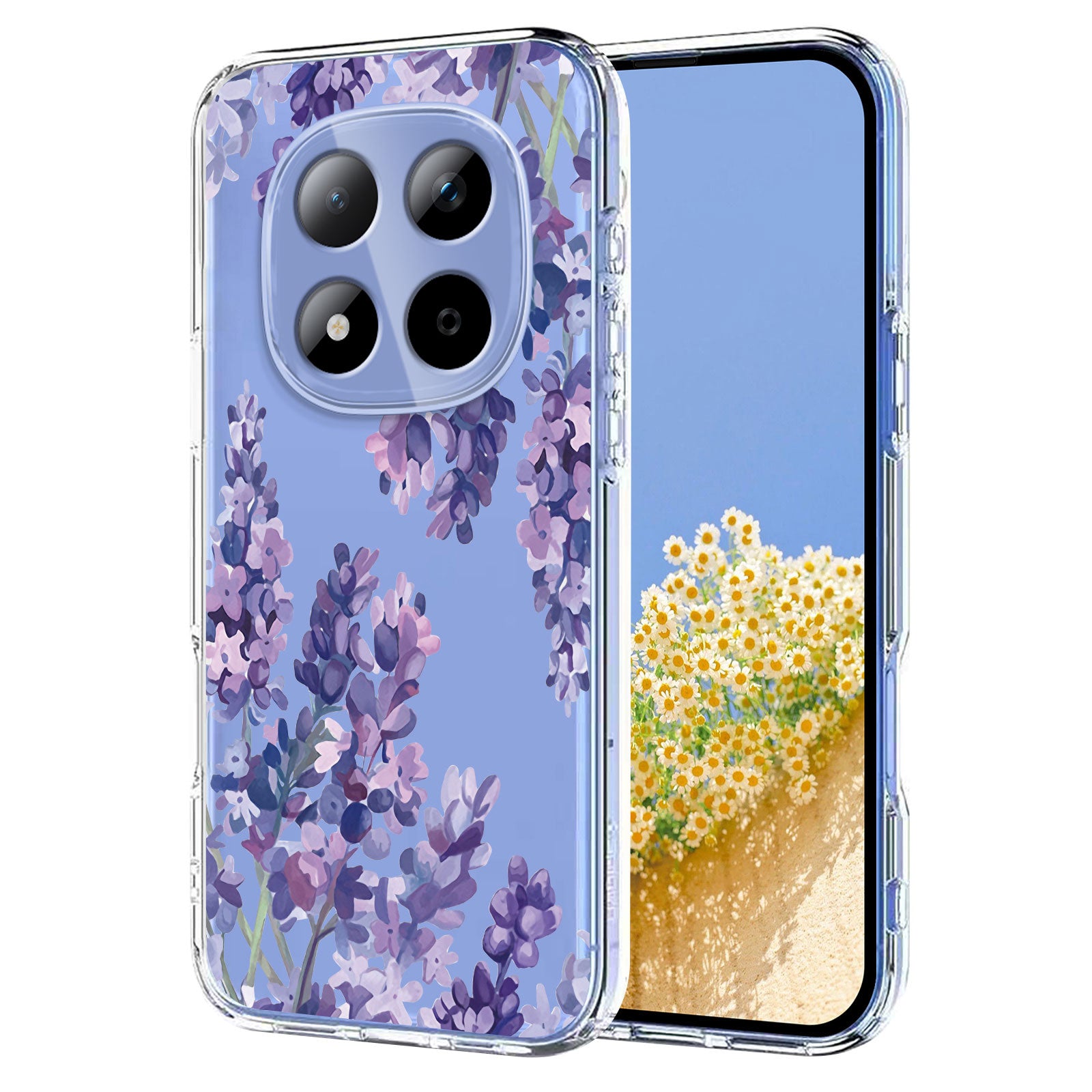 For Xiaomi Redmi Note 15 Pro 5G (Global) Case Butterfly Floral Pattern Printing TPU Phone Back Cover - Wisteria