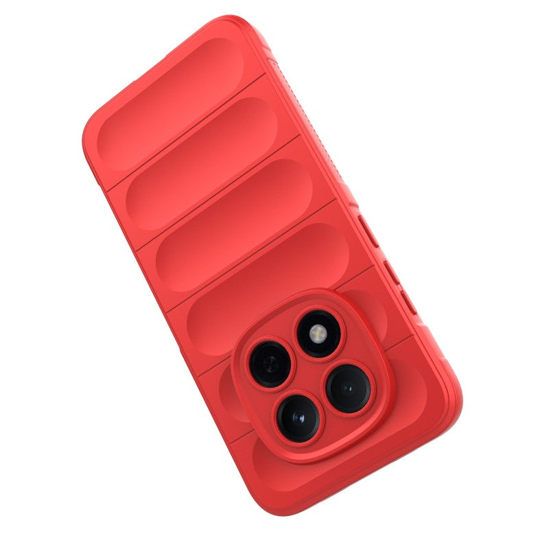 For Xiaomi Redmi Note 15 Pro 5G (Global) TPU Case WANLONFENG HD Series Anti Slip Phone Cover with Tempered Glass - Red