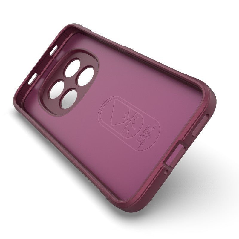 For Xiaomi Redmi Note 15 Pro 5G (Global) TPU Case WANLONFENG HD Series Anti Slip Phone Cover with Tempered Glass - Wine Red
