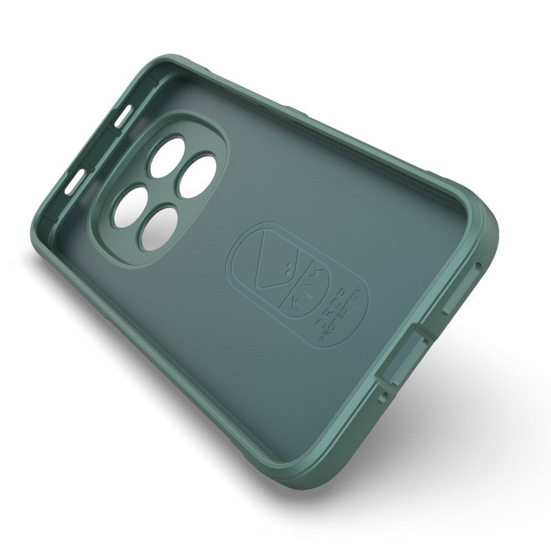 For Xiaomi Redmi Note 15 Pro 5G (Global) TPU Case WANLONFENG HD Series Anti Slip Phone Cover with Tempered Glass - Army Green