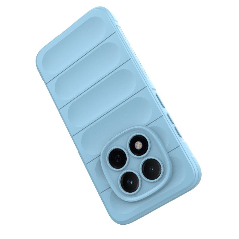 For Xiaomi Redmi Note 15 Pro 5G (Global) TPU Case WANLONFENG HD Series Anti Slip Phone Cover with Tempered Glass - Baby Blue