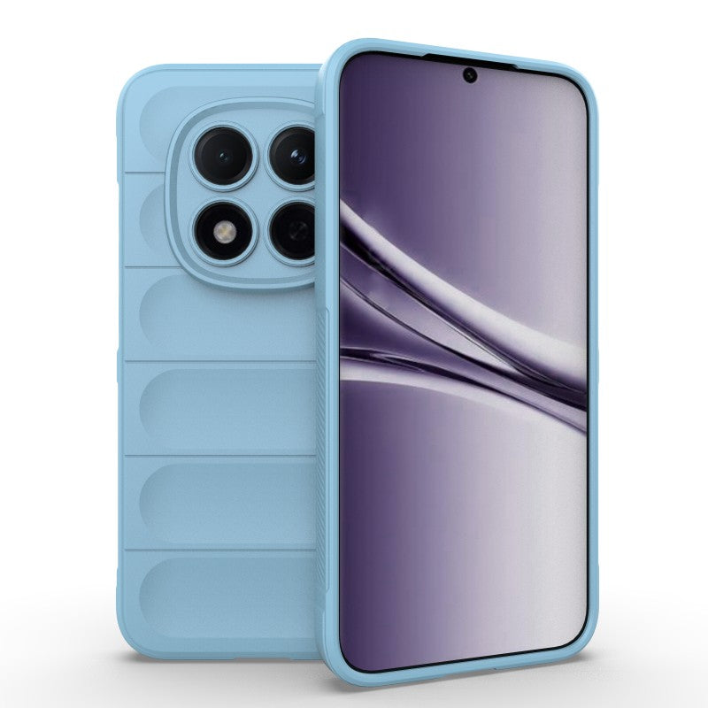 For Xiaomi Redmi Note 15 Pro 5G (Global) TPU Case WANLONFENG HD Series Anti Slip Phone Cover with Tempered Glass - Baby Blue