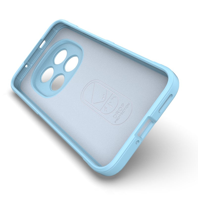 For Xiaomi Poco M8 Pro 5G / Redmi Note 15 Pro+ 5G (Global) TPU Case WANLONFENG HD Series Anti Slip Phone Cover with Tempered Glass - Baby Blue