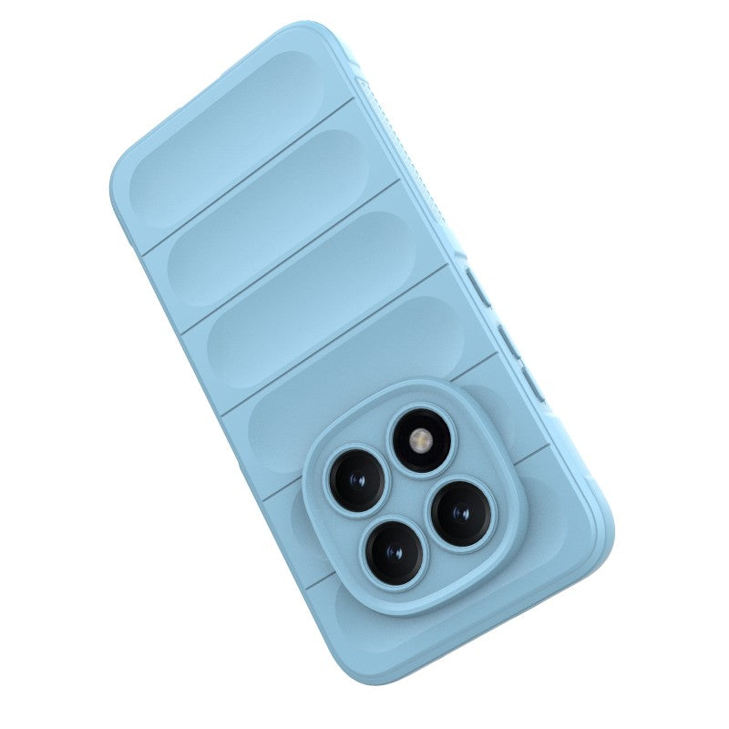 For Xiaomi Poco M8 Pro 5G / Redmi Note 15 Pro+ 5G (Global) TPU Case WANLONFENG HD Series Anti Slip Phone Cover with Tempered Glass - Baby Blue