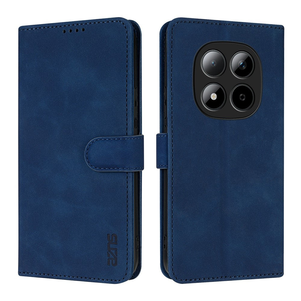 AZNS For Xiaomi Redmi Note 15 Pro 5G (Global) Case PU Leather Wallet Phone Cover - Blue