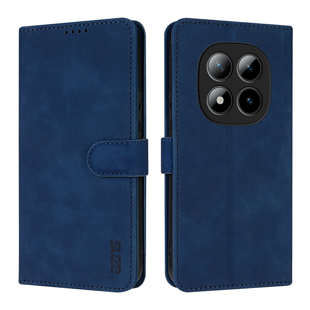 AZNS For Xiaomi Poco M8 Pro 5G / Redmi Note 15 Pro+ 5G (Global) Case PU Leather Wallet Phone Cover - Blue
