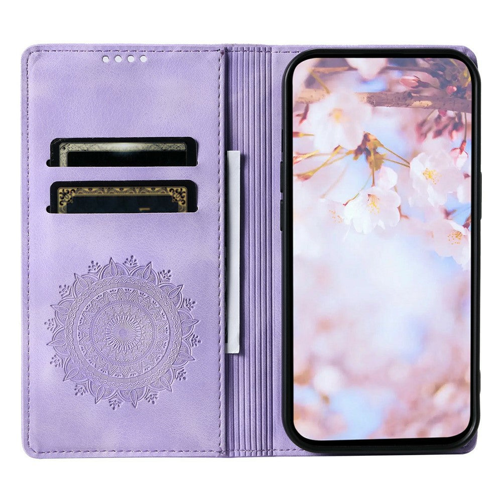 For Xiaomi Redmi Note 15 Pro 5G (Global) Case Magnetic Closing Leather Phone Cover Pattern Imprinted - Purple