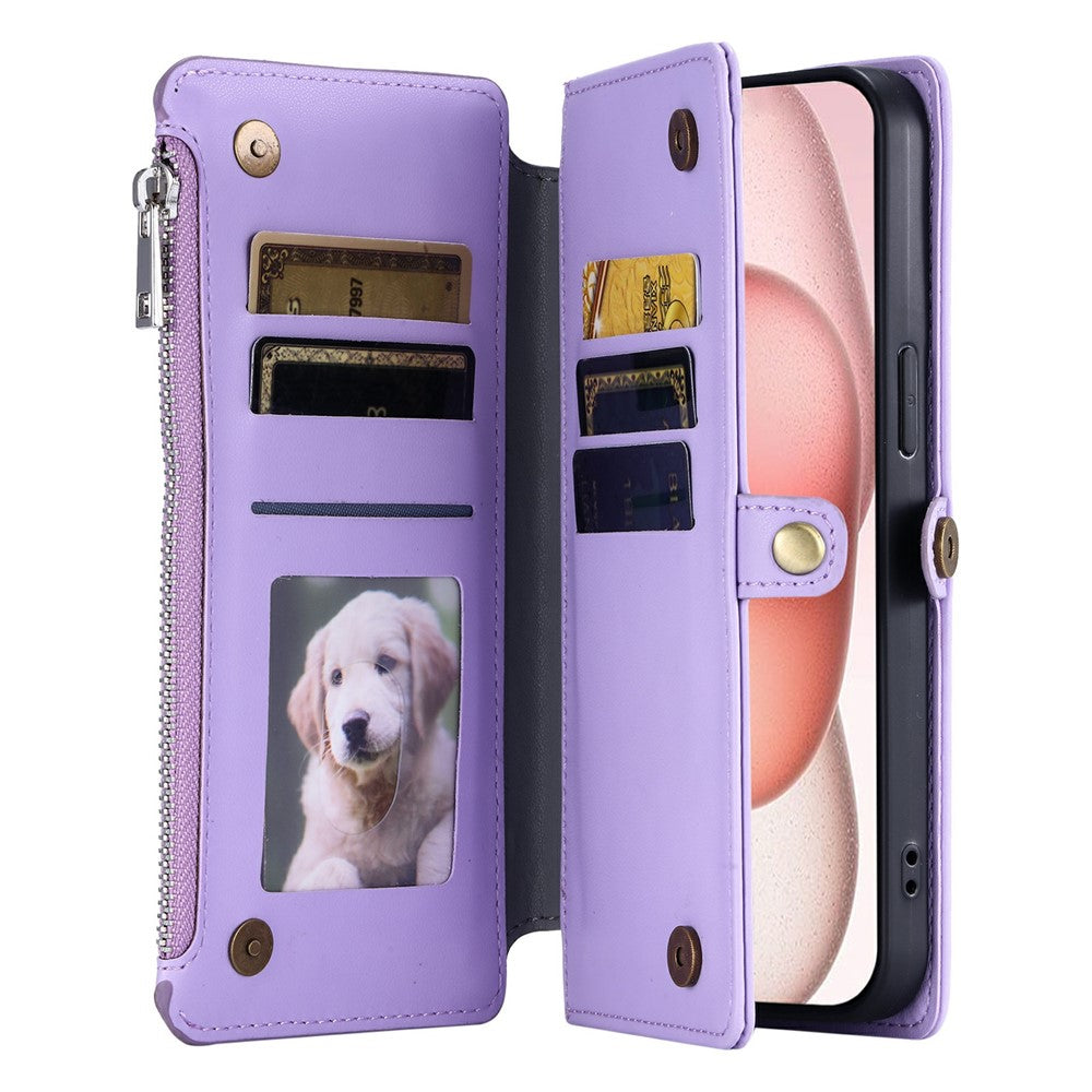 For Xiaomi Redmi Note 15 Pro 5G (Global) Case TPU + PU Leather Wallet Phone Cover with Wrist Strap - Purple
