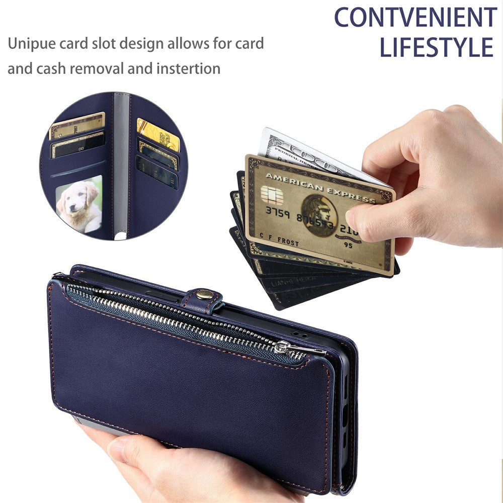 For Xiaomi Redmi Note 15 Pro 5G (Global) Case TPU + PU Leather Wallet Phone Cover with Wrist Strap - Blue