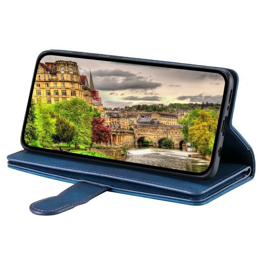 For Xiaomi Poco M8 Pro 5G / Redmi Note 15 Pro+ 5G (Global) Case 9 Card Slots Zipper Wallet PU Leather Phone Cover with Wrist Strap - Blue