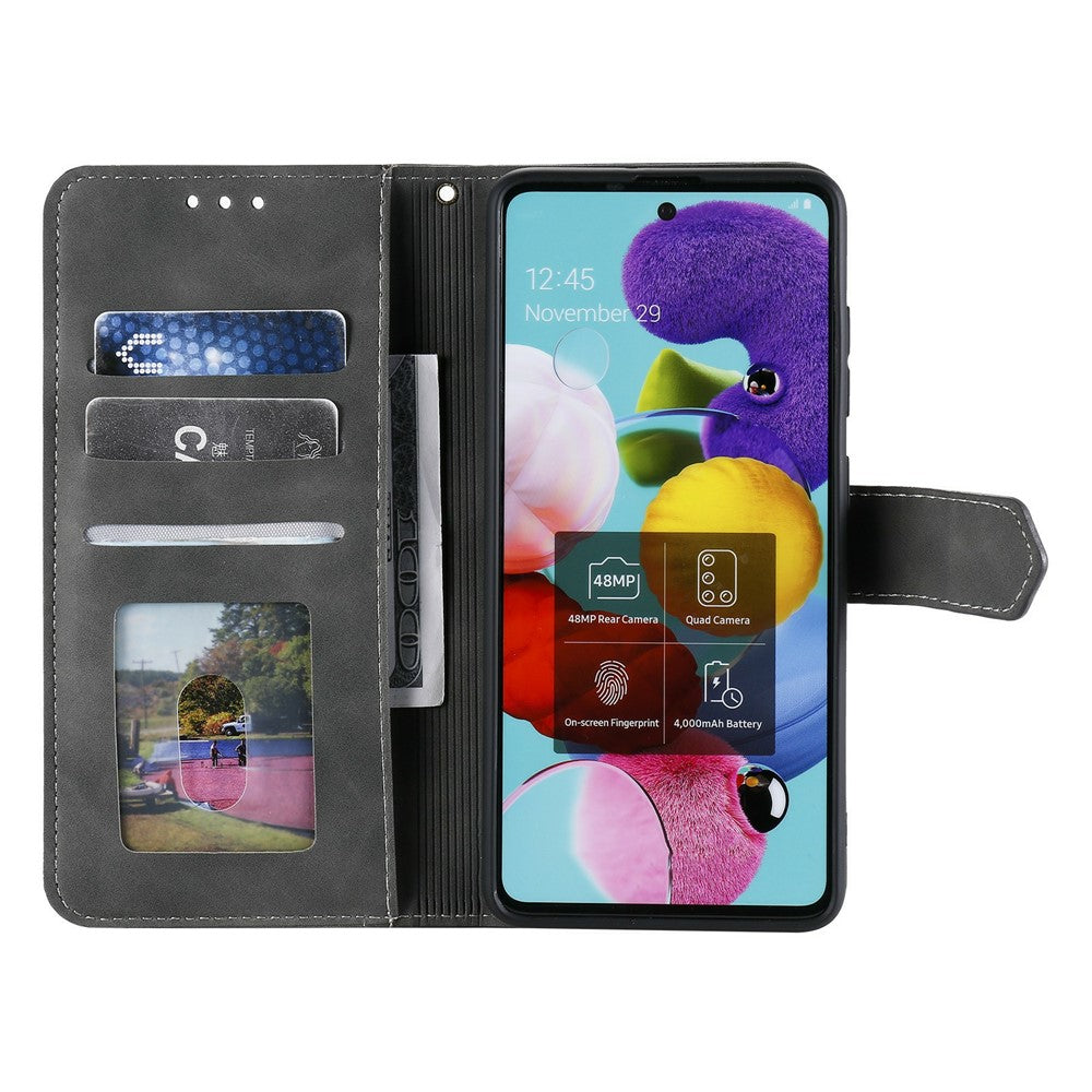 For Xiaomi Poco M8 Pro 5G / Redmi Note 15 Pro+ 5G (Global) Leather Case Splicing Stitching Wallet Phone Cover with Wrist Strap - Grey