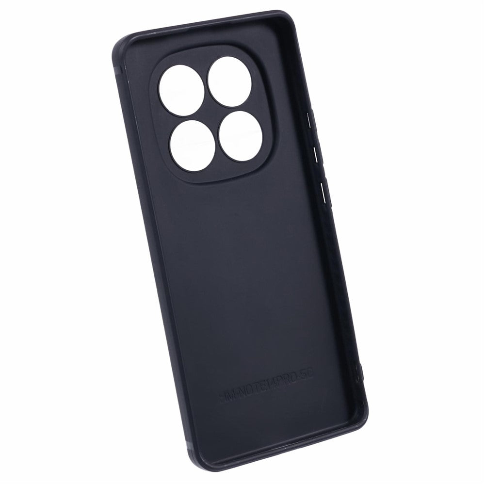 For Xiaomi Poco M8 Pro 5G / Redmi Note 15 Pro+ 5G (Global) Case Precise Cutouts Straight Edge TPU Shockproof Phone Cover - Black