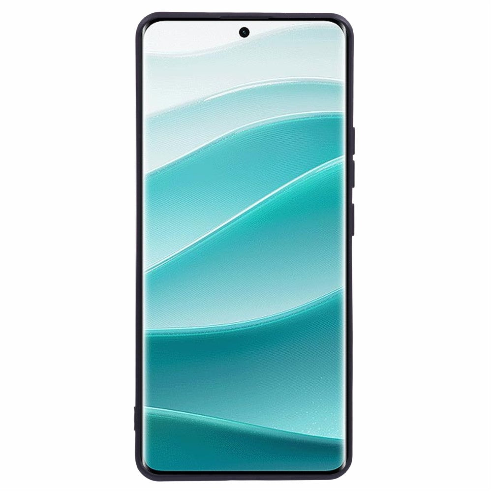 For Xiaomi Poco M8 5G / Redmi Note 15 5G (Global) Case TPU Back Soft Anti-Scratch Fiber Lining Phone Cover - Black