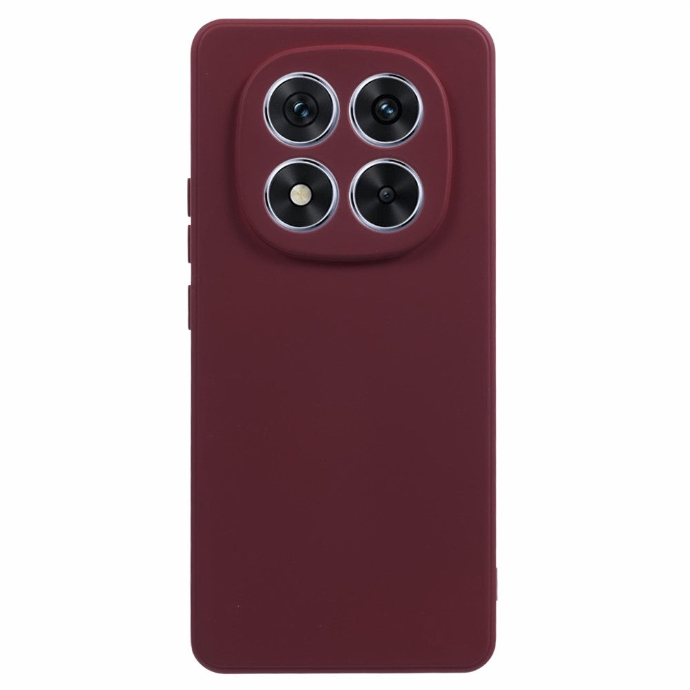 For Xiaomi Poco M8 5G / Redmi Note 15 5G (Global) Case TPU Back Soft Anti-Scratch Fiber Lining Phone Cover - Wine Red