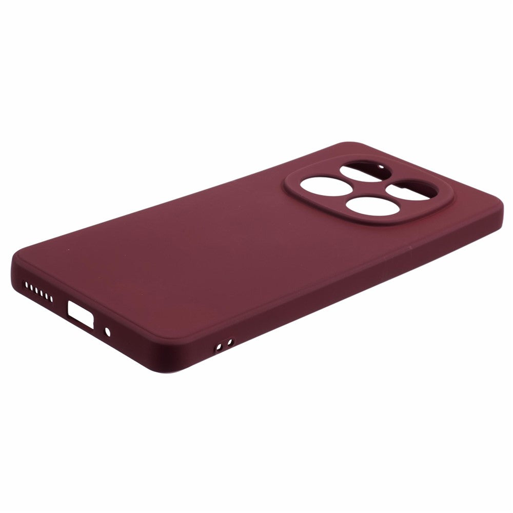 For Xiaomi Poco M8 5G / Redmi Note 15 5G (Global) Case TPU Back Soft Anti-Scratch Fiber Lining Phone Cover - Wine Red