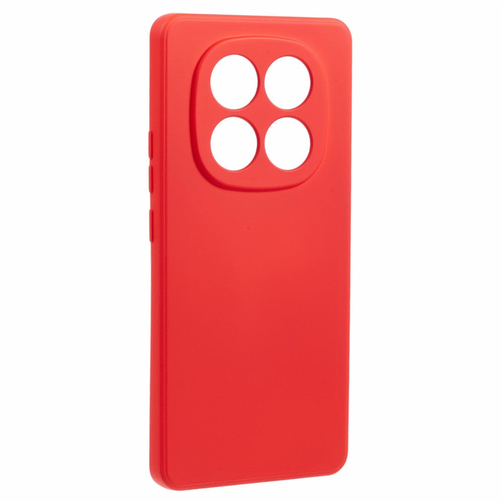 For Xiaomi Poco M8 5G / Redmi Note 15 5G (Global) Case TPU Back Soft Anti-Scratch Fiber Lining Phone Cover - Red