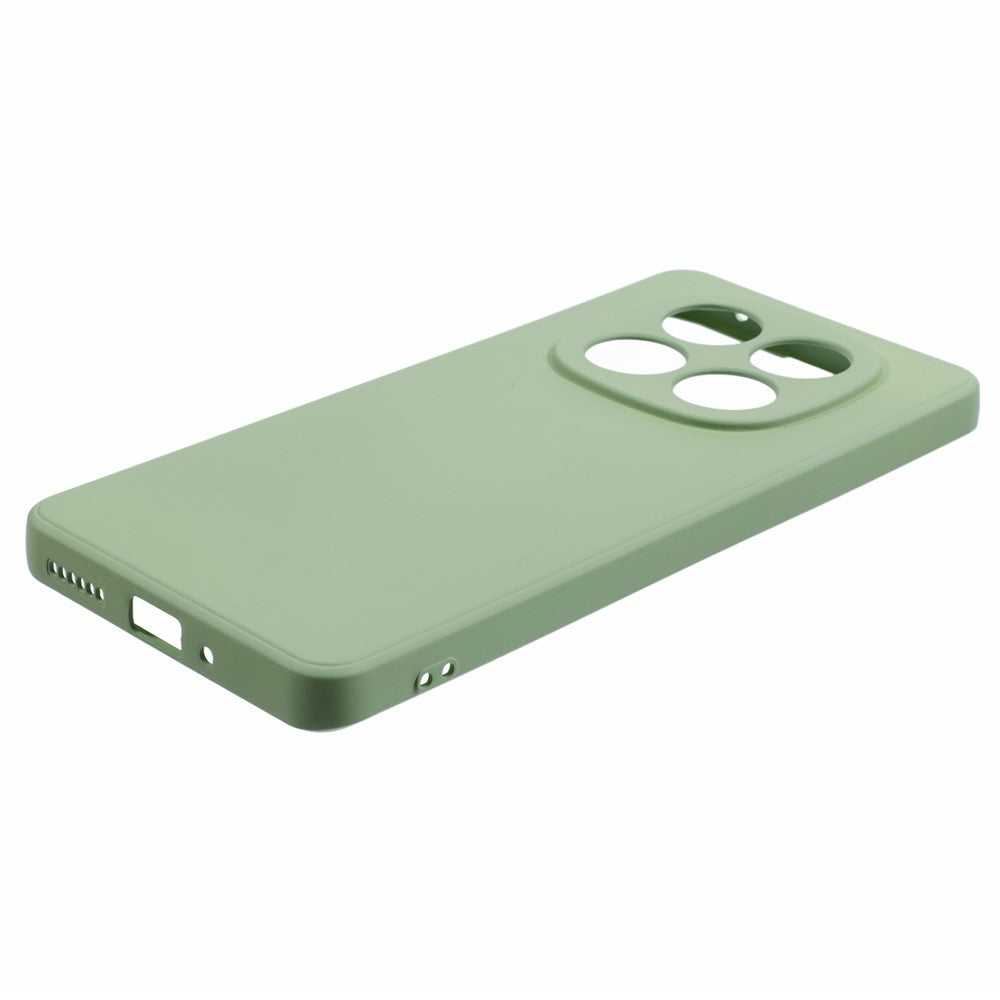 For Xiaomi Poco M8 5G / Redmi Note 15 5G (Global) Case TPU Back Soft Anti-Scratch Fiber Lining Phone Cover - Matcha Green
