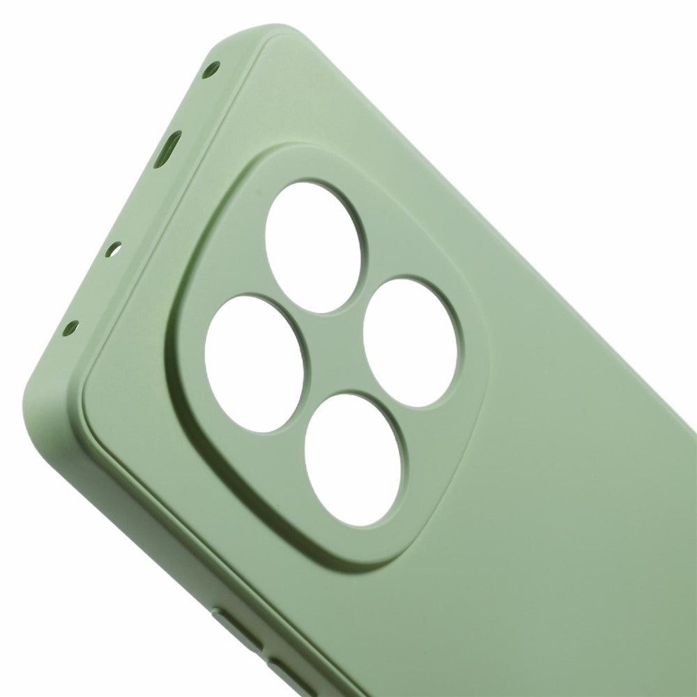 For Xiaomi Poco M8 5G / Redmi Note 15 5G (Global) Case TPU Back Soft Anti-Scratch Fiber Lining Phone Cover - Matcha Green