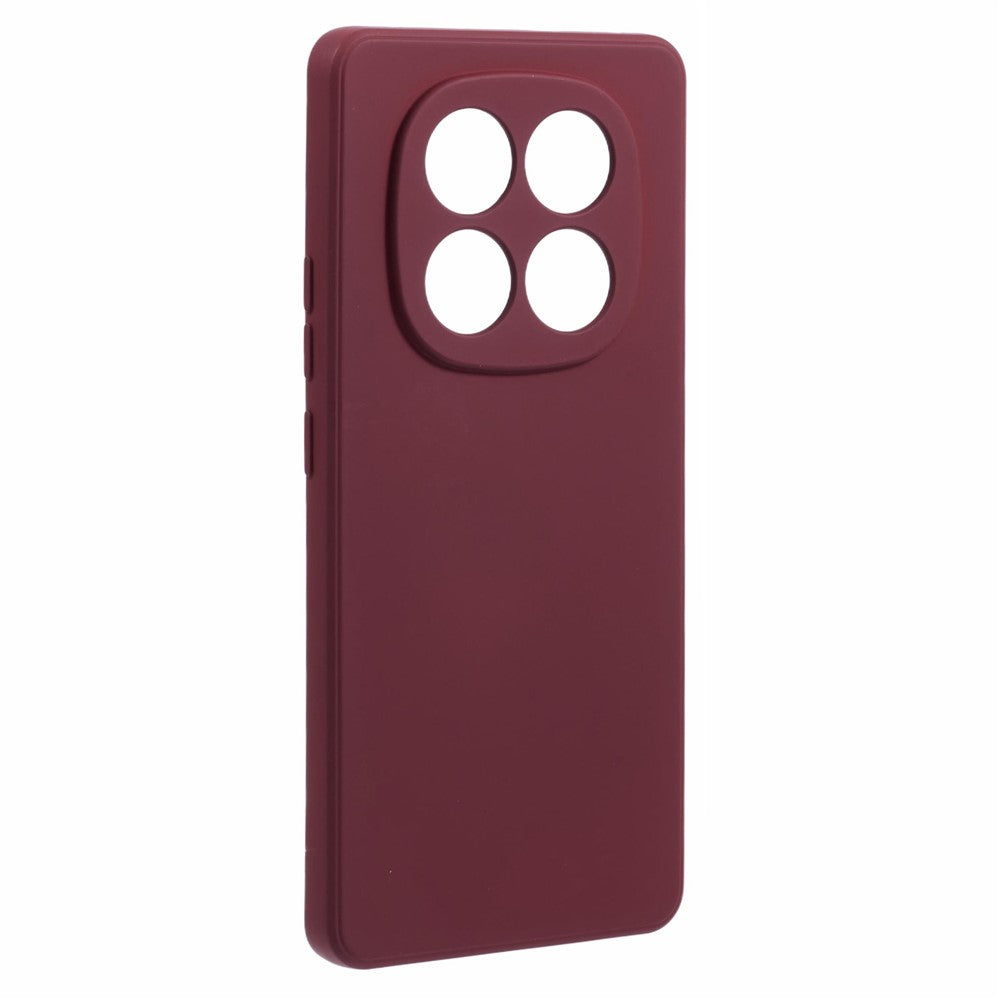 For Xiaomi Redmi Note 15 Pro 5G (Global) Case TPU Back Soft Anti-Scratch Fiber Lining Phone Cover - Wine Red