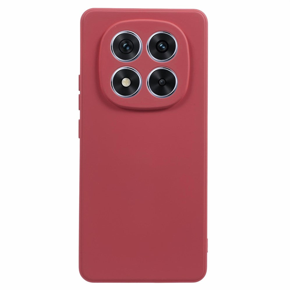For Xiaomi Redmi Note 15 Pro 5G (Global) Case TPU Back Soft Anti-Scratch Fiber Lining Phone Cover - Hawthorn Red