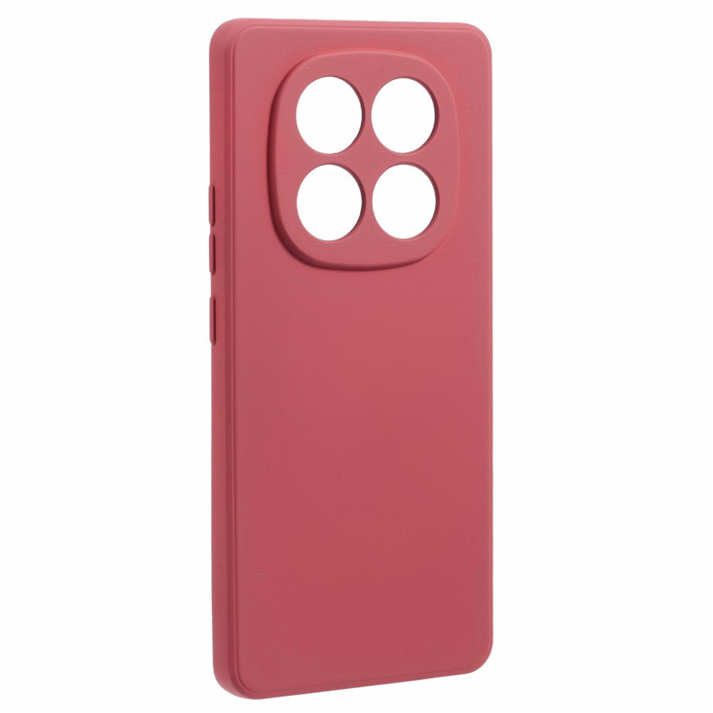 For Xiaomi Redmi Note 15 Pro 5G (Global) Case TPU Back Soft Anti-Scratch Fiber Lining Phone Cover - Hawthorn Red