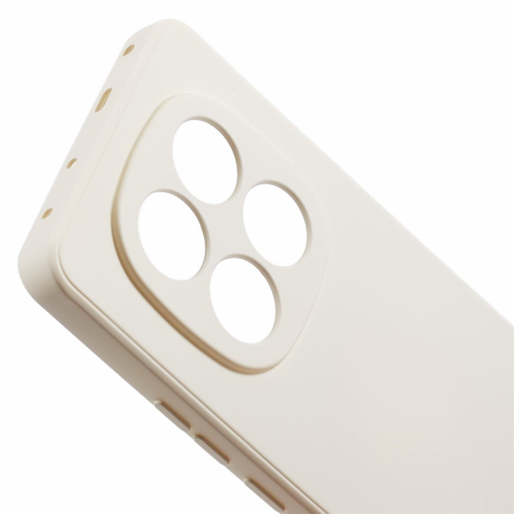 For Xiaomi Poco M8 Pro 5G / Redmi Note 15 Pro+ 5G (Global) Case TPU Back Soft Anti-Scratch Fiber Lining Phone Cover - White
