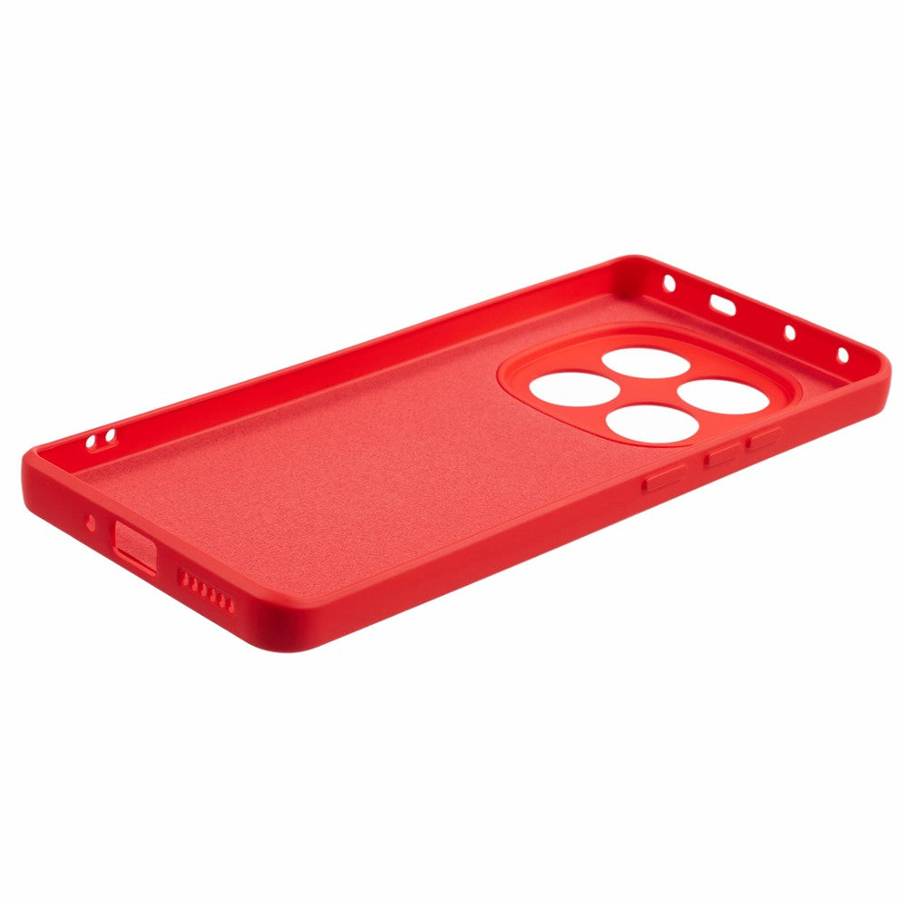 For Xiaomi Poco M8 Pro 5G / Redmi Note 15 Pro+ 5G (Global) Case TPU Back Soft Anti-Scratch Fiber Lining Phone Cover - Red