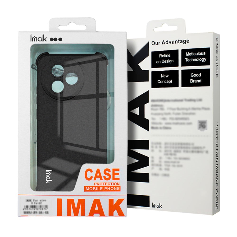 IMAK For Xiaomi Redmi Note 15 Pro 5G (Global) Case TPU Phone Cover Airbag Shockproof Protection - Matte Black