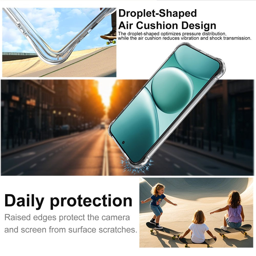 IMAK For Xiaomi Redmi Note 15 Pro 5G (Global) Case TPU Phone Cover Airbag Shockproof Protection - Transparent