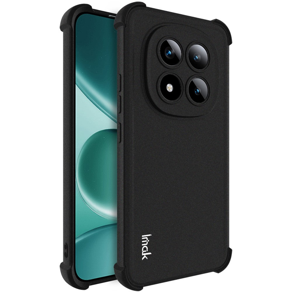 IMAK For Xiaomi Poco M8 Pro 5G / Redmi Note 15 Pro+ 5G (Global) Case TPU Phone Cover Airbag Shockproof Protection - Matte Black