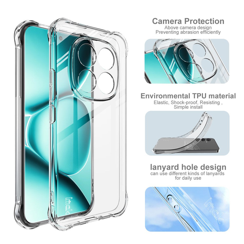 IMAK For Xiaomi Poco M8 Pro 5G / Redmi Note 15 Pro+ 5G (Global) Case TPU Phone Cover Airbag Shockproof Protection - Transparent