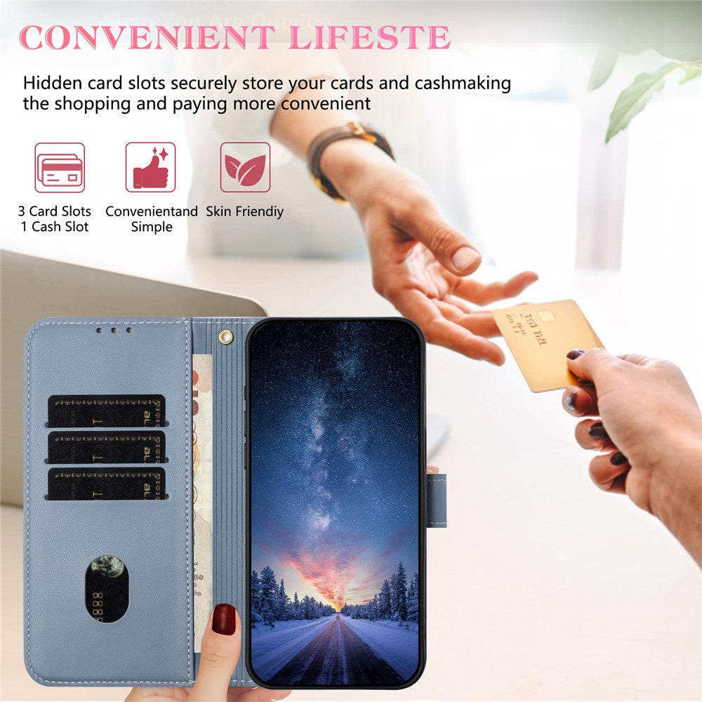 For Xiaomi Poco M8 Pro 5G / Redmi Note 15 Pro+ 5G (Global) Case Bowknot Decor Wallet Leather Phone Cover with Wrist Strap - Purple