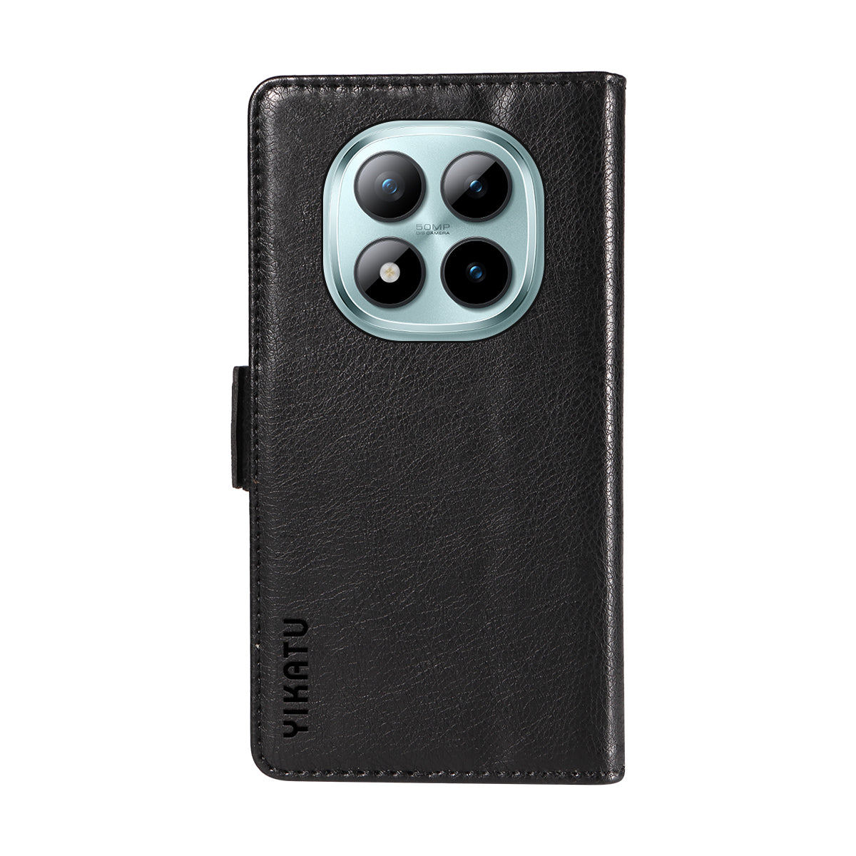For Xiaomi Poco M8 Pro 5G / Redmi Note 15 Pro+ 5G (Global) Case YIKATU YK-007 Litchi Texture PU Leather Wallet Phone Cover - Black