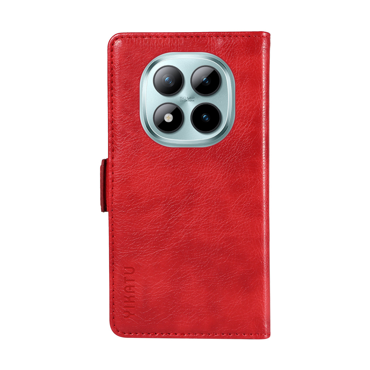 For Xiaomi Poco M8 Pro 5G / Redmi Note 15 Pro+ 5G (Global) Case YIKATU YK-007 Litchi Texture PU Leather Wallet Phone Cover - Red
