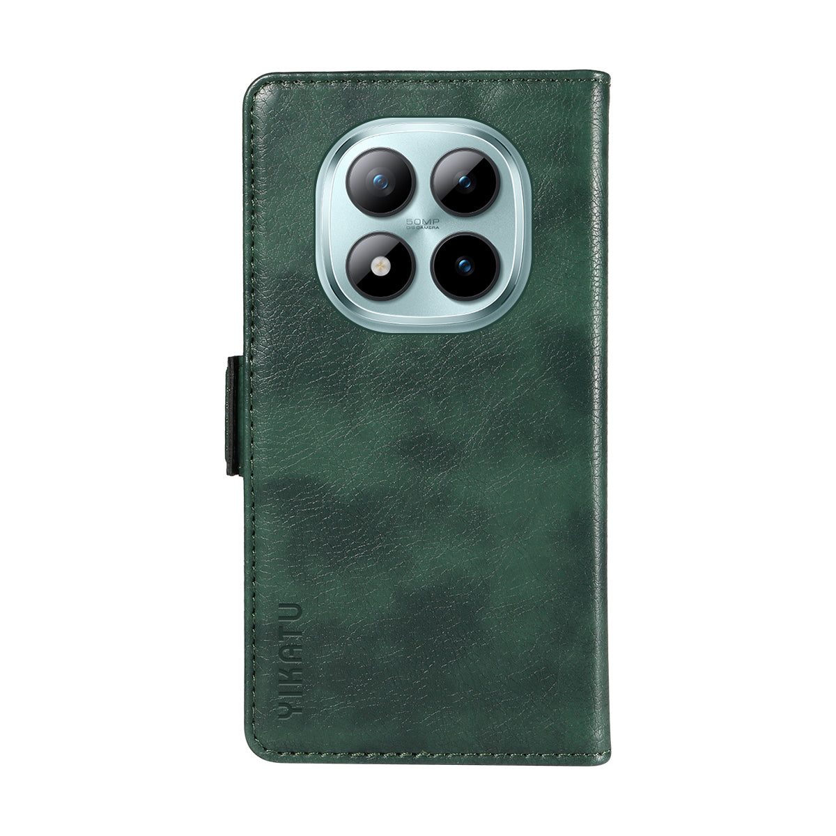 For Xiaomi Poco M8 Pro 5G / Redmi Note 15 Pro+ 5G (Global) Case YIKATU YK-007 Litchi Texture PU Leather Wallet Phone Cover - Green