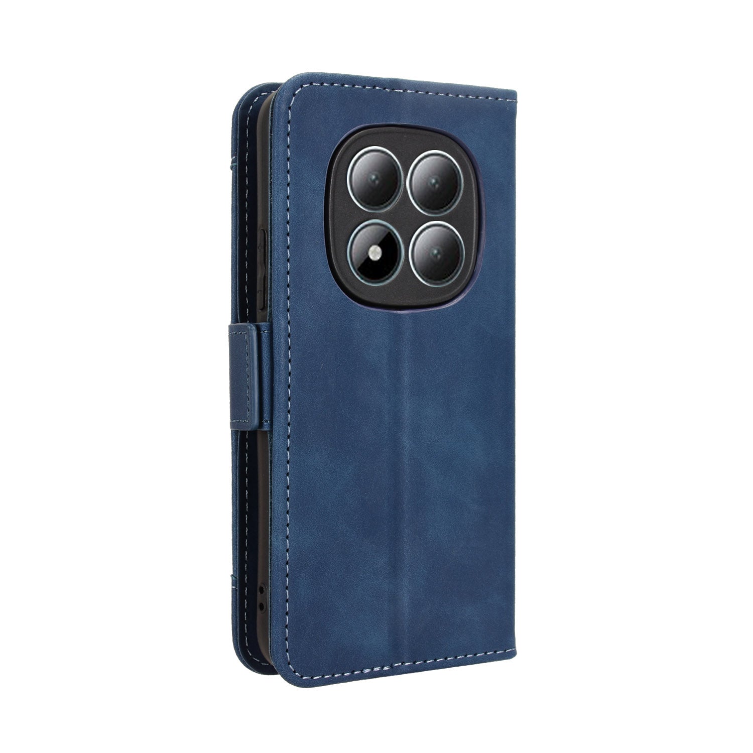 For Xiaomi Poco M8 Pro 5G / Redmi Note 15 Pro+ 5G (Global) Leather Case Phone Wallet Cover with Multiple Card Slots - Blue