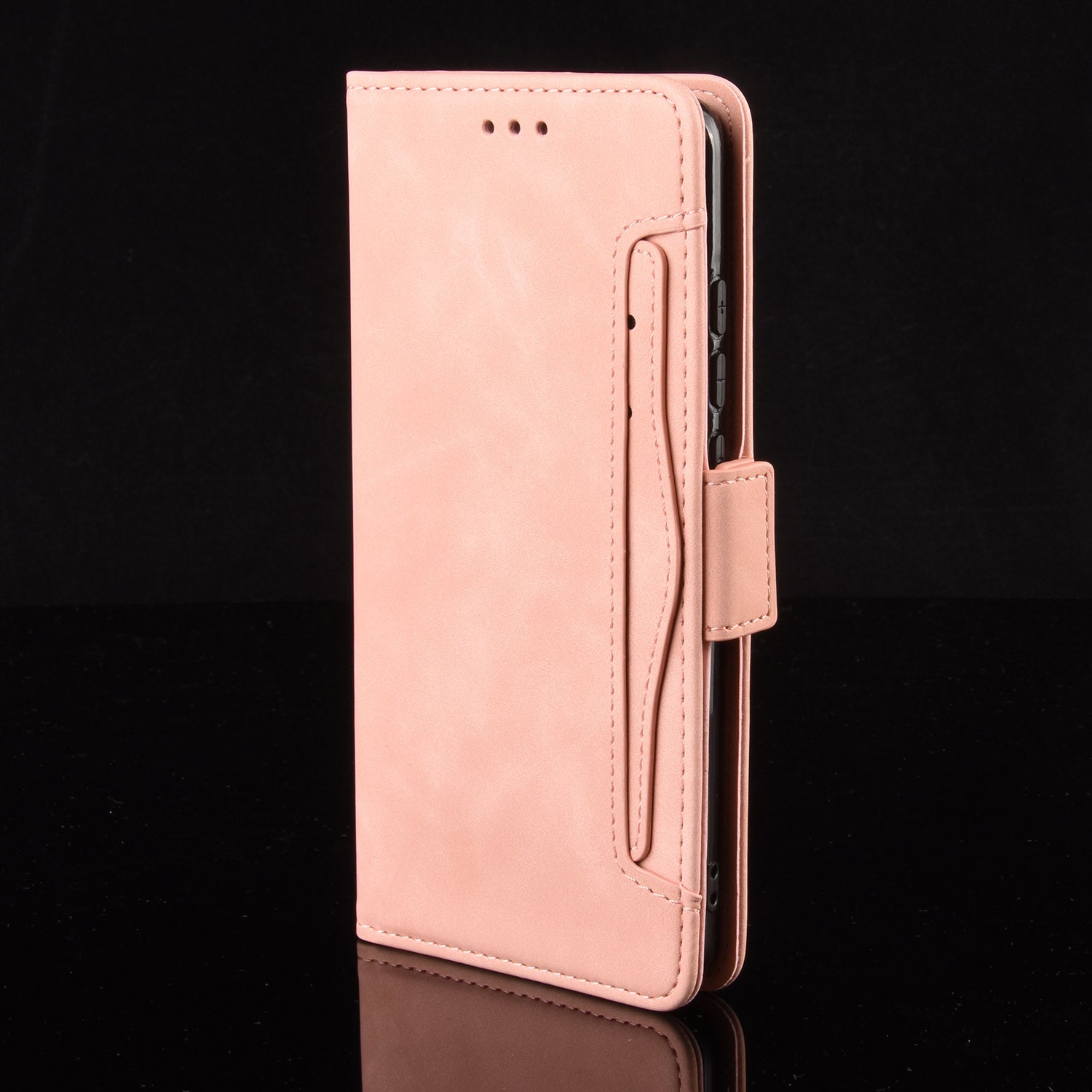 For Xiaomi Poco M8 Pro 5G / Redmi Note 15 Pro+ 5G (Global) Leather Case Phone Wallet Cover with Multiple Card Slots - Pink