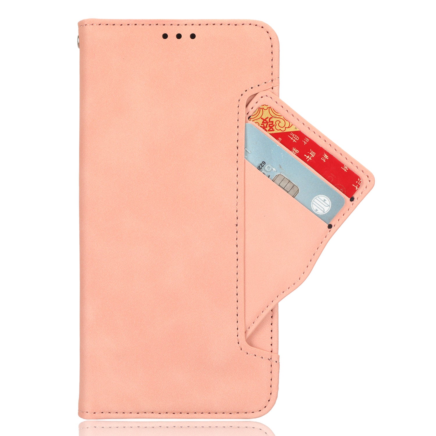 For Xiaomi Poco M8 Pro 5G / Redmi Note 15 Pro+ 5G (Global) Leather Case Phone Wallet Cover with Multiple Card Slots - Pink