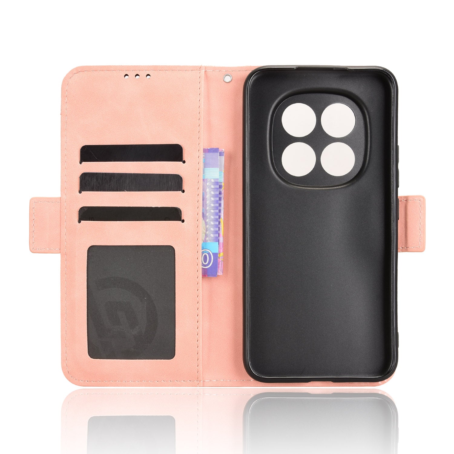 For Xiaomi Poco M8 Pro 5G / Redmi Note 15 Pro+ 5G (Global) Leather Case Phone Wallet Cover with Multiple Card Slots - Pink