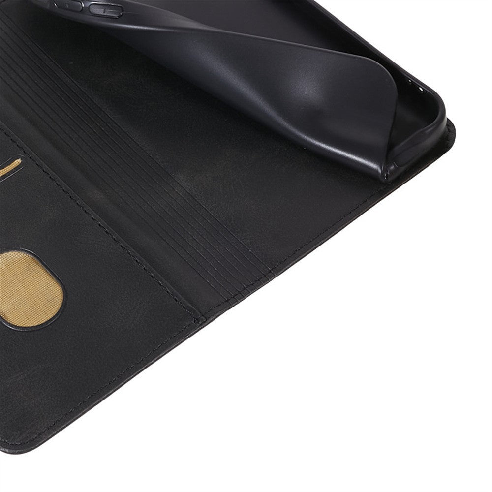 For Xiaomi Redmi Note 15 Pro 5G (Global) Case Strong Magnetic PU Leather Phone Cover Calf Texture - Black