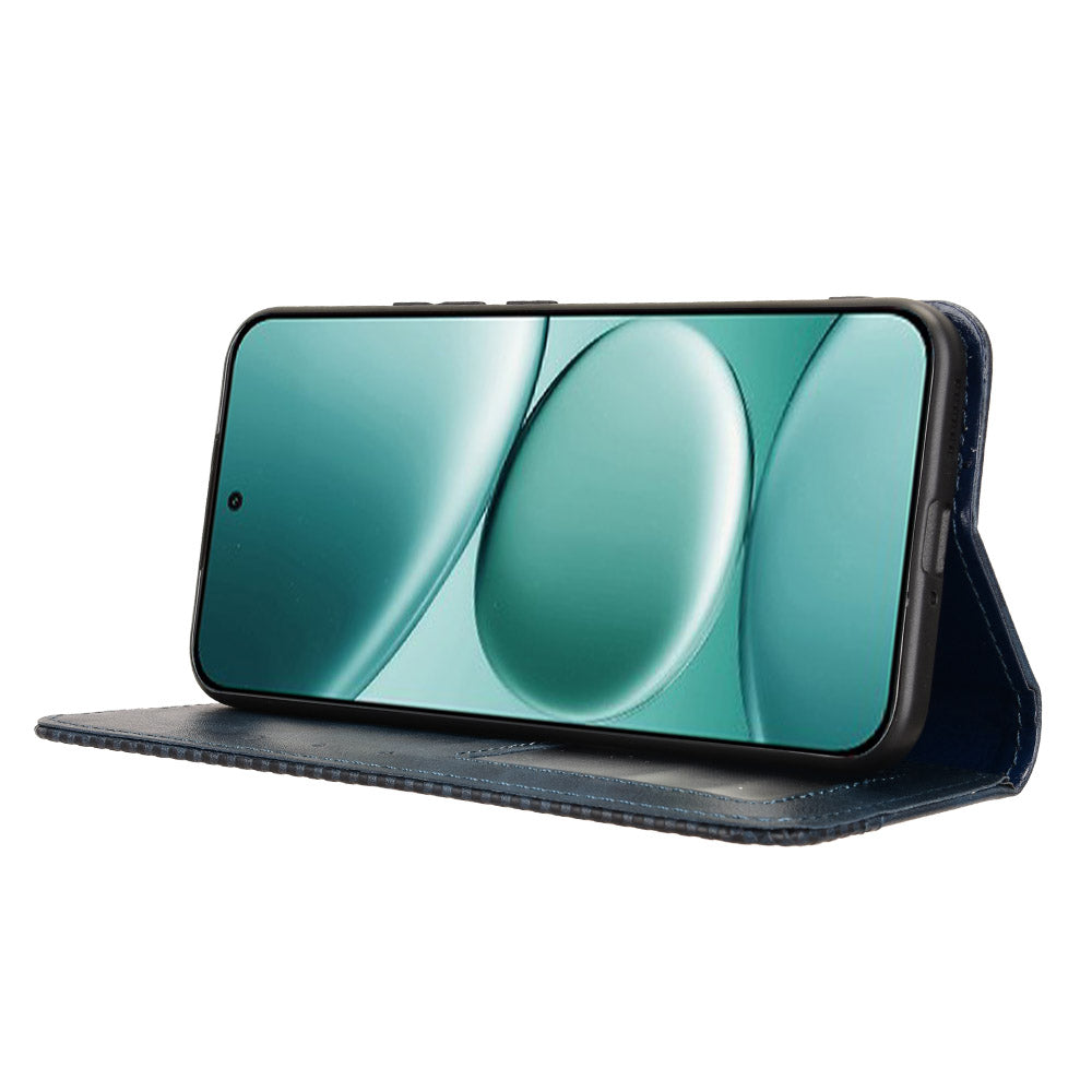 For Xiaomi Redmi Note 15 Pro 5G (Global) Leather Case Wallet Stand Retro Texture Phone Cover - Blue
