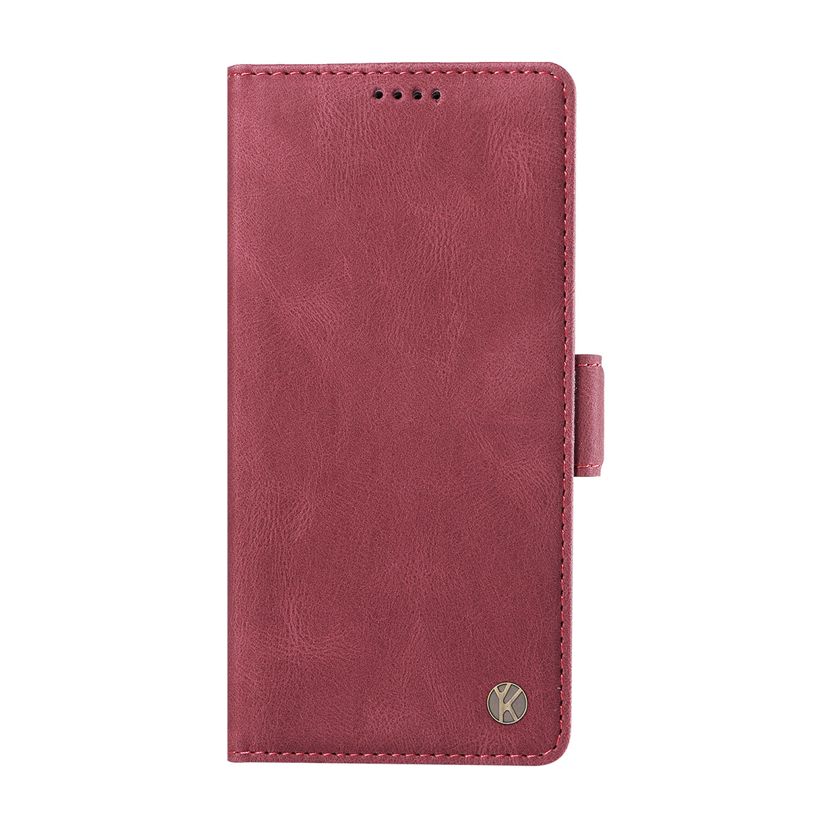 For Xiaomi Poco M8 Pro 5G / Redmi Note 15 Pro+ 5G (Global) Leather Case YIKATU YK-005 Skin-touch Feeling Wallet Phone Cover - Wine Red